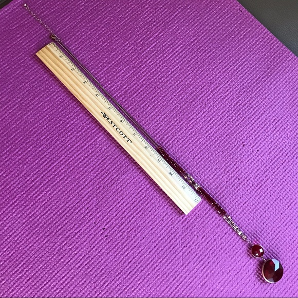 ❤️ Faceted Faux Red Gem Statement Necklace❤️ - Picture 12 of 12